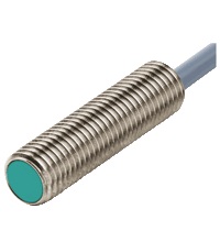 Pepperl&plus;Fuchs Inductive Proximity Metal Barrel Sensor; 8mm; Embeddable; 10-30VDC; NO; NPN; 2m Potted Cable